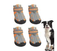 Moreeulsi Zapatos de Malla para Perros,Zapatos para Perros al Aire Libre | 4 Protectores de Patas para Botas de Perro,Botas para Perros de 5 tamaños con Suela de Goma Resistente, Botas para Perros