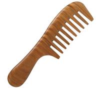 Moreinday Peine de madera de sándalo verde para mujeres y hombres