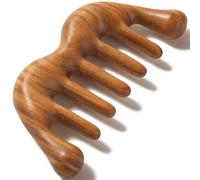 Moreinday - Peine de masaje para cuero cabelludo de madera, masajeador de cabeza de madera, peine Gua Sha para mujeres y hombres