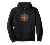 Morel Hongo Mandala Ilustración Mushroom Hunting Morel Sudadera con Capucha