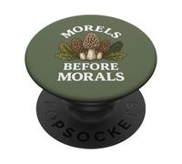 Morel Hunter Humor Morillas Antes de la Moral PopSockets PopGrip Adhesivo