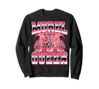 Morel Queen Mushroom Mycologist al Estilo Pirata de los 90 Sudadera