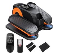 Morelax Mini Elíptica Eléctrica de Fitness para Casa Pedaleador Electrico Bajo Escritorio, Elíptica Motorizada, Silencioso y Portátil, Control Remoto,Pantalla,Almohadilla Antideslizante,12 Velocidades