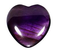 Morella piedras preciosas gema Amatista forma de corazón Ángel de la Guarda protector de 3 cm en una bolsa de terciopelo