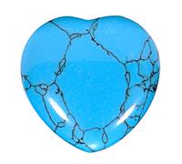 Morella piedras preciosas gema Pietra turchese forma de corazón Ángel de la Guarda protector de 3 cm en una bolsa de terciopelo