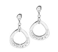 MORELLATO(モレラート) Senza Fine - Pendientes de acero inoxidable con cristal