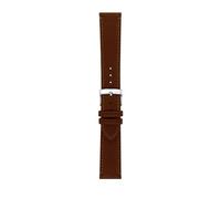 Morellato Correa de reloj de piel para hombre y mujer, marrón, con hebilla, modelo Debussy, colección Manufatti