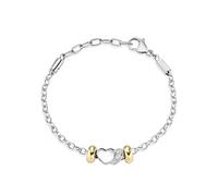 Morellato Mujer Pulsera Gotas Acero Inoxidable Cristal Blanco SCZ714