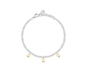 Morellato Pulsera Mujer de Acero con Estrellas, Perlas, Colección TALISMANI, Regalo Profesora - SAIX26