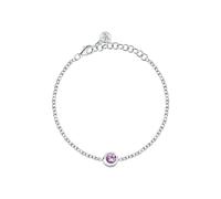 Morellato Pulsera Mujer en Plata 925‰ Reciclada con Piedra Coloreada, Colección TESORI ETERNI