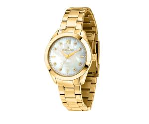 Morellato Reloj analógico de Cuarzo para Mujer con Correa de Acero Inoxidable 8056783047970, Dorado, Pulsera