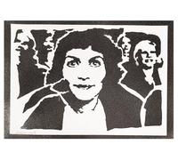 moreno-mata Amelie Autentico Graffiti Hecho a Mano Handmade Poster Peliculas Laminas Decorativas Pared Cuadros Decoracion Salon Modernos Regalos Originales para Hombre y Mujer