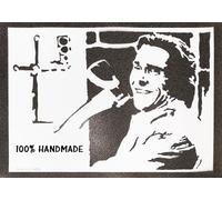 moreno-mata American Psycho Autentico Graffiti Hecho a Mano Handmade Poster Peliculas Laminas Decorativas Pared Cuadros Decoracion Salon Modernos Regalos Originales para Hombre y Mujer