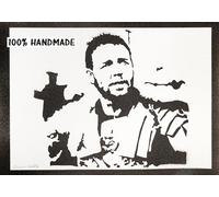 moreno-mata Gladiator Autentico Graffiti Hecho a Mano Handmade Poster Peliculas Russell Crowe Laminas Decorativas Pared Cuadros Decoracion Salon Modernos Regalos Originales para Hombre y Mujer