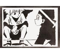 moreno-mata Hunter x Hun... Autentico Graffiti Hecho a Mano Handmade Poster Anime y Manga Laminas Decorativas Pared Cuadros Decoracion Salon Modernos Regalos Originales para Hombre y Mujer