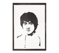 moreno-mata Jackie Chan Autentico Graffiti Hecho a Mano Handmade Poster Peliculas Laminas Decorativas Pared Cuadros Decoracion Salon Modernos Regalos Originales para Hombre y Mujer