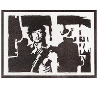moreno-mata Rambo Autentico Graffiti Hecho a Mano Handmade Poster Peliculas Laminas Decorativas Pared Cuadros Decoracion Salon Modernos Regalos Originales para Hombre y Mujer