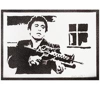 moreno-mata Scarf... Tony Montana Autentico Graffiti Hecho a Mano Handmade Poster Peliculas Laminas Decorativas Pared Cuadros Decoracion Salon Modernos Regalos Originales para Hombre y Mujer