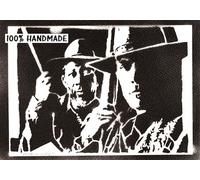 moreno-mata Sin Perdon Autentico Graffiti Hecho a Mano Handmade Poster Peliculas Clint Eastwood y Morgan Freeman Cuadros Decoracion Salon Modernos Regalos Originales para Hombre y Mujer