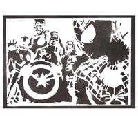 moreno-mata Spider... Autentico Graffiti Hecho a Mano Handmade Poster Superheroes The Aveng... Laminas Decorativas Pared Cuadros Decoracion Salon Modernos Regalos Originales para Hombre y Mujer