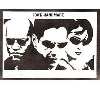 moreno-mata The Mat... Autentico Graffiti Hecho a Mano Handmade Poster Peliculas Neo Trinity y Morpheus Cuadros Decoracion Salon Modernos Regalos Originales para Hombre y Mujer