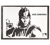 moreno-mata Troya Autentico Graffiti Hecho a Mano Handmade Poster Peliculas Brad Pitt Laminas Decorativas Pared Cuadros Decoracion Salon Modernos Regalos Originales para Hombre y Mujer