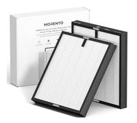 MORENTO Genuino Filtro de reemplazo del Purificador de Aire, verdadero filtro HEPA Compatible con MR5866 para 99.97% de contaminantes del aire, olor y humo, versión Original Blanca 2 Pack