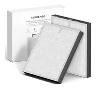 MORENTO Genuino Filtro de sustitución del Purificador de aire, verdadero filtro HEPA Compatible con MR5866 para 99.97% de contaminantes atmosféri, olores y humo, versión mejorada gris claro 2 Pack