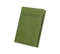 MORENTSU 1 funda de piel sintética Possport para viajes mundiales, protector de pasaporte, organizador universal para pasaporte, verde claro, Talla única