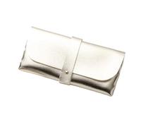 MORENTSU 2/4/6 piezas unisex clásicas gafas bolsa protectora funda protectora para mujeres y hombres, estuche portátil para gafas de sol caja de lectura accesorios, dorado, Talla única