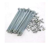 MORENTSU Radios de bicicleta eléctrica de 10 G, acero al carbono plateado, 3 mm de diámetro, radios de motocicleta con pezones de 12 mm, radios de bicicleta de 55 a 220 mm, 40 unidades (150 mm)