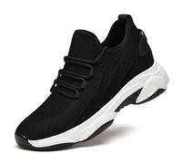 Morenzio Shoes for Men 10/8/6/4CM Alex Boost Your Height Elevator Trainers Taller Height Increasing Boosting Invisible (4cm Black, Adulto, 39, Números, Sistema Tallas Calzado EU, Mediano)