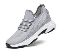 Morenzio Shoes for Men 10/8/6/4CM Alex Boost Your Height Elevator Trainers Taller Height Increasing Boosting Invisible (4cm Gray, Adulto, 45, Números, Sistema Tallas Calzado EU, Mediano)