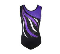moresave Multicolor Chica Ballet Gimnasia Danc ewear One Piece sin mangas Body Suit, niña, color E, tamaño large
