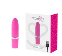 MORESSA Ivy Masajeador De Viaje Rosa - Vibrador Recargable Con Diseño Compacto Para Bienestar Sexual