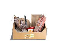 Moretti® Cesta de regalo Carnes curadas y accesorios | Especialidades de Salami de Calabria | Viaje al sabor dulce y picante | Varias combinaciones (Capocollo)