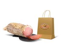 Moretti® | Lomo | Bresaola de cerdo | Envasado al vacío alrededor de 800g / 900g | Filete magro seco sazonado artesanalmente | Sin OMG | En tabla de cortar de madera de aliso de regalo