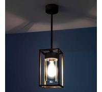 Moretti Luce Lámpara colgante Cubic³ 3368 latón/transparente