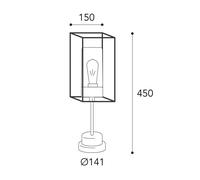 Moretti Luce Lámpara sobremuro Cubic³ 3369 latón antiguo/opal