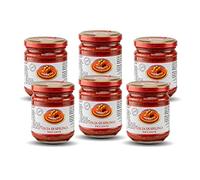 Moretti® Nduja Calabrese Picante Artesano y Original SIN OGM Salami Untable y Cremoso en Tarro de 180gr (6 Piezas)