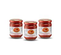 Moretti® Nduja Calabrese Picante Artesano y Original SIN OGM Salami Untable y Cremoso en Tarro de 180gr (3 Piezas)