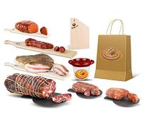 Moretti® Paquete de embutidos artesanos | Kit de degustación de salami | Productos típicos de Calabria | Viaje al sabor dulce y picante | Varias combinaciones | Accesorios gratis (Kit Mediano)