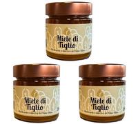 Moretto Farm - Miel de tilo italiana 100% cruda - Pack 3×280 g - Miel natural artesanal, aroma fresco y balsámico, ideal para infusiones y desayuno