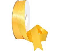 Morex Ribbon 088 - Cinta de raso (doble cara), color amarillo y dorado