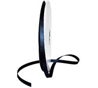 Morex Ribbon Cinta de perlas con purpurina, 3/8" por 100 yardas, azul marino