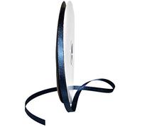 Morex Ribbon Cinta de perlas con purpurina, 3/8" por 100 yardas, azul marino claro