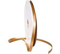 Morex Ribbon Cinta de perlas con purpurina, 3/8" por 100 yardas, marrón tostado