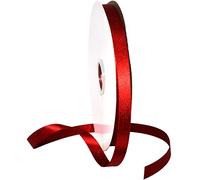 Morex Ribbon Cinta de perlas con purpurina, 5/8" por 100 yardas, escarlata