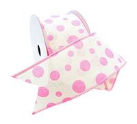 Morex Ribbon Cinta de puntos de burbujas, color rosa