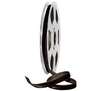 Morex Ribbon Cinta de terciopelo de nylvalour, marrón, 3/8 pulgadas x 11 yardas